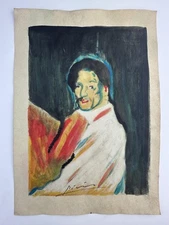 Pablo Picasso COA Art Painting Original Drawing Vintage Paper Signed