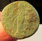 RARE HEAVY ROMAN COIN AUGUSTUS THESSALY KOINON APOLLO AKTIOS LEFT LYRE PLECTRUM — photo 5