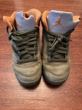 Nike Air Jordan 5 Retro Olive Green Solar Orange Size 12 C