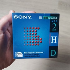 Sony 2HD IBM Formatted 1.44 MB 3.5'' Micro Floppy Disk 10 Pack New Sealed