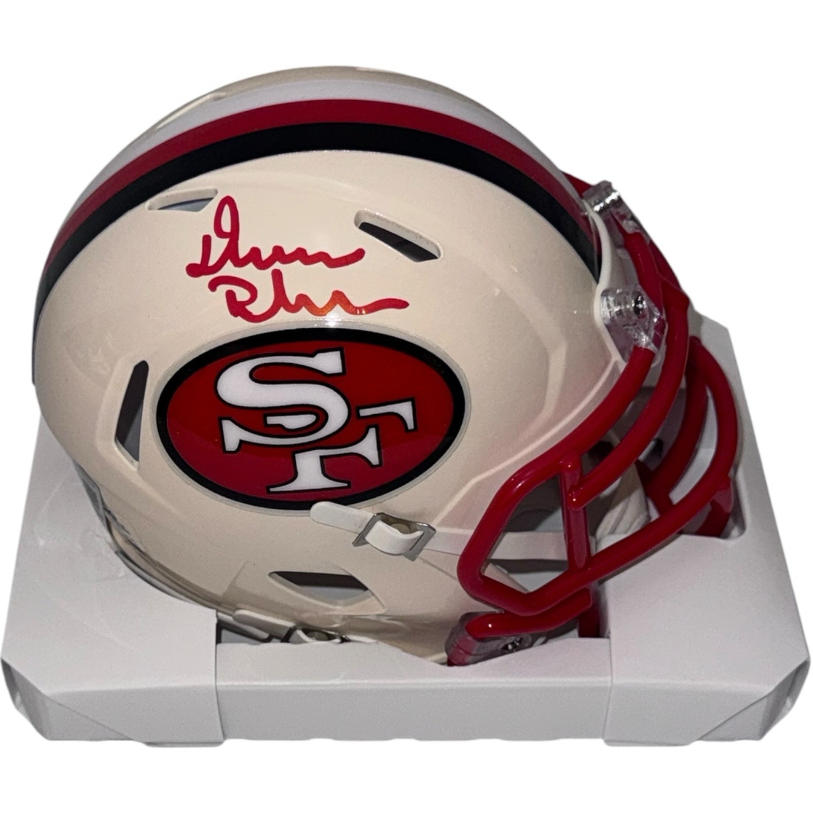 Demarcus Robinson Signed Autograph San Francisco 49ers Retro Mini Helmet Beckett