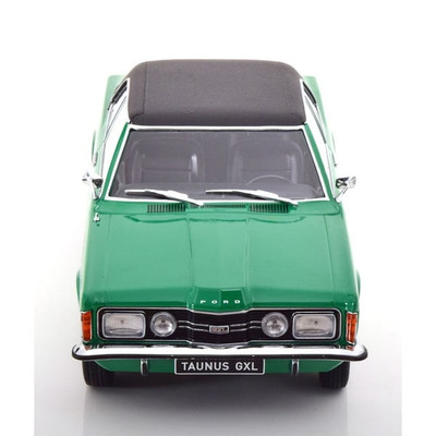 Kkdc180977 1/18 Ford Taunus Gxl Sedan 1971 Vinyl Roof Green/Matte
