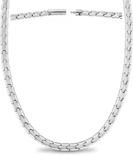 MagnetRX Titanium Magnetic Necklace for Men & Women Necklace 55 Magnets 19.25''