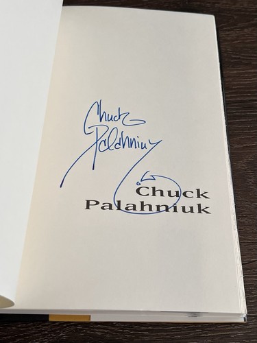 SIGNED Chuck Palahniuk FIGHT CLUB Later Printing HC As-New - Picture 2 of 3