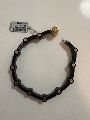 BARAKA Titanium And 18kt Gold Bracelet Authentic And New 8inches