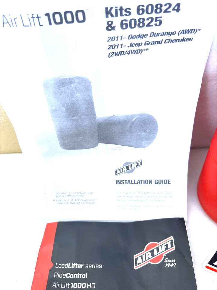 Elevadores traseros Air Lift 1000 100 lb Dodge Durango Jeep Grand Cherokee 2011-25 Foto 4 de 4