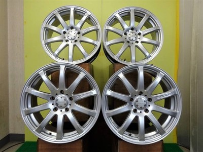H1887 Used 4Pcs Rays G-Games 77S 17 X 7J 48 5H 114.3 Silver Made In Japan Lightw
