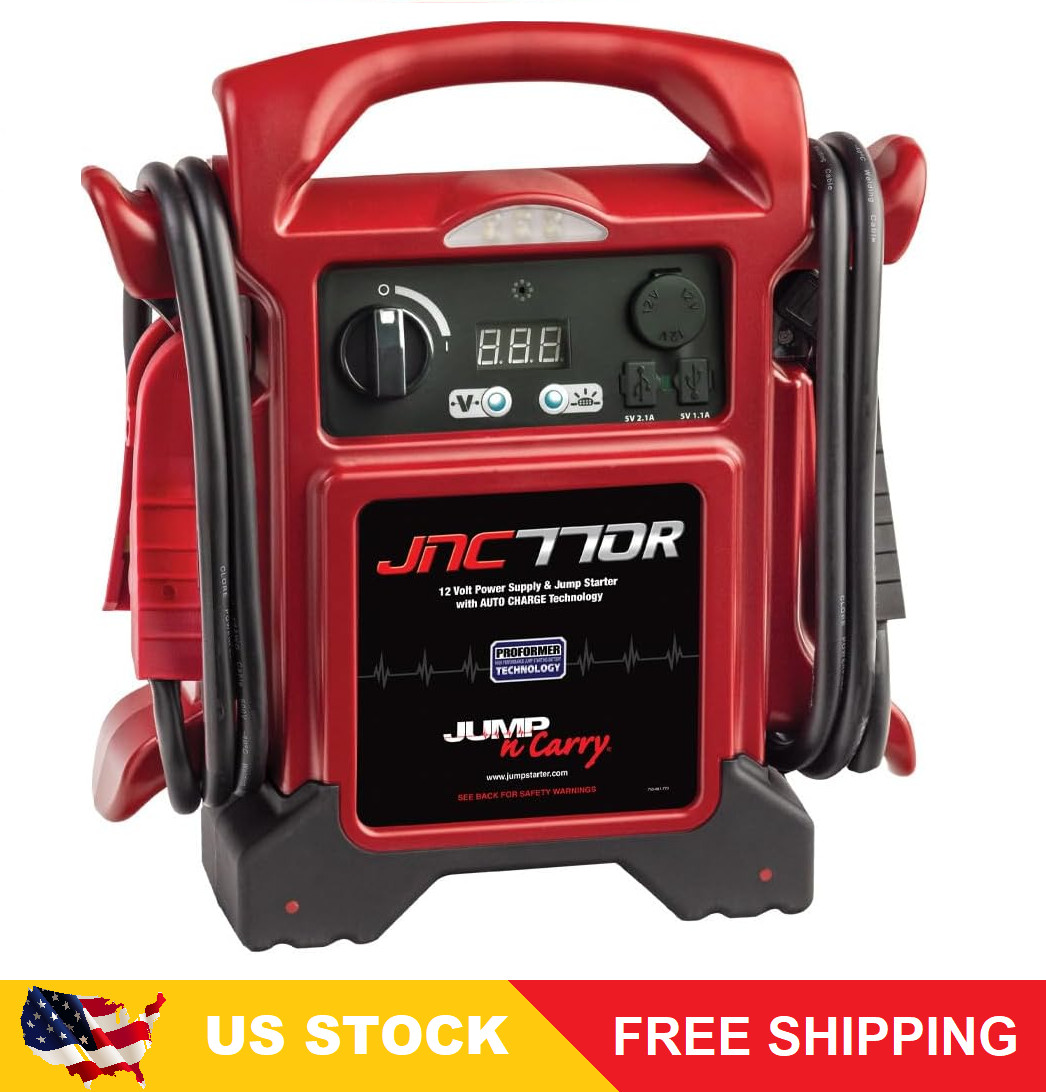 Clore Automotive Jump-N-Carry JNC770R 1700 Peak Amp Premium 12 Volt Jump Starter