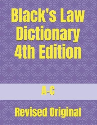 Berthryte Publication Black's Law Dictionary 4th Edition (Taschenbuch)