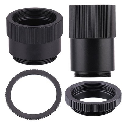Matte Aluminum C-CS Mount Extension Ring Spacer For Industrial Vision CameraLens