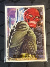2024 SkyBox Marvel Masterpieces 92 Platinum Red Skull #80 Leather