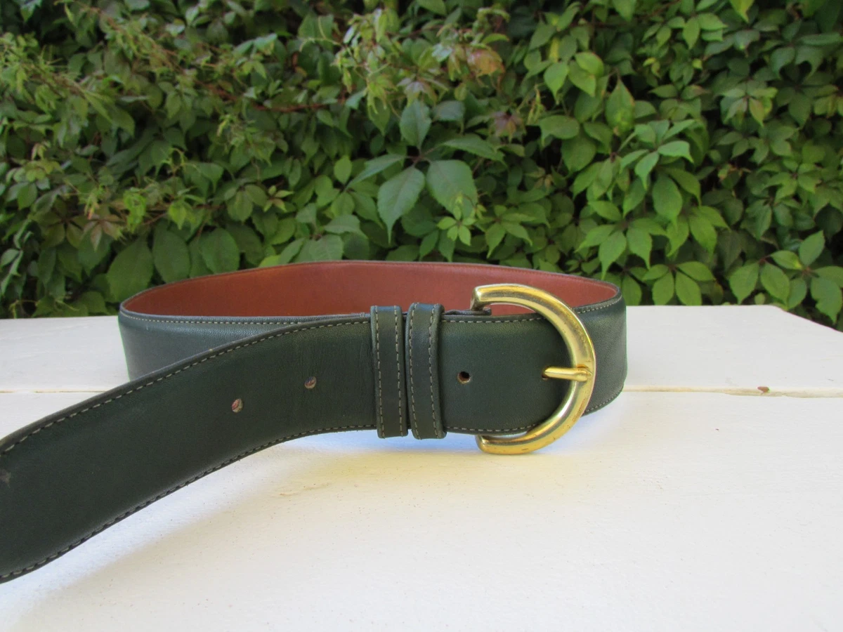 Vintage Coach Belt Green Leather Large Coach Leather Green Belts for Women for sale | eBay main image 3