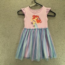 Disney's The Little Mermaid Ariel Gilrs Tutu Dress Jumping Beans Multi Size 4