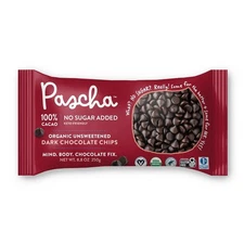 Pascha, Organic Chocolate Chips 100% Cacao Unsweetened, 8.8 Ounce...............