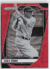 2025 Panini Prizm #276 Earle Combs Ruby Wave Prizms