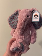 Jellycat Medium Bashful Blossom Elephant BNWT