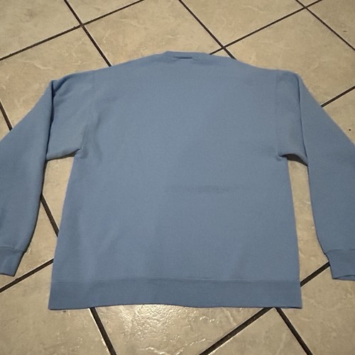 Vintage 80s Laurel Burch Fantastic Felines Cat Sweatshirt Blue Crewneck Medium - Picture 6 of 6