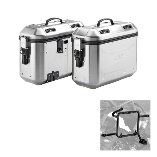 Valises Latérales Aluminium GOBI 45L Pour BMW R1200/1150 GS/Adventure + Kit Fixation - Neuf