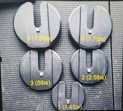 SERIES 1 ONLY- BOWFLEX NAUTILUS SELECTTECH 552 DUMBBELL REPLACEMENT PLATE #1