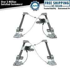 Power Window Regulator Rear Left & Right Pair Set for Ford F150 Crew Cab Mark LT