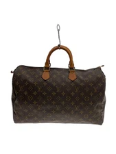 LOUIS VUITTON 2) Speedy 40 Monogram Canvas BRW PVC BRW from JAPAN