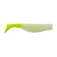 Berkley Gulp!® Saltwater Ripple Mullet - 4" - Glow/Chartreuse GSRM4-GC 163769...