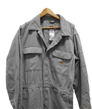 Carhartt FR Cat 2 Coveralls Men's Size 40 Gray DISTRESSED STAINS
