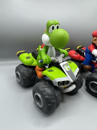 Nintendo Mario Kart 8 Super Mario Bros 4-wheelers Yoshi And Mario- No Remotes - Picture 7 of 7