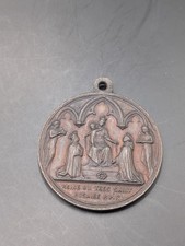 Pope Pius V Saint Vatican medal pendant. Antique 1566-1572 Papal Catholic 