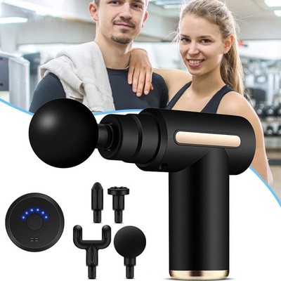 Massagepistole mit 4 Aufsätzen kraftvolle Triggerpunktmassage Muskelmassagegerät