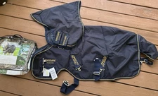 NEW Horseware Of Ireland Amigo Hero Petite Pony Plus Rain Sheet Turnout Navy 42