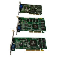 Lot of 3 Vintage nVidia Graphic Cards