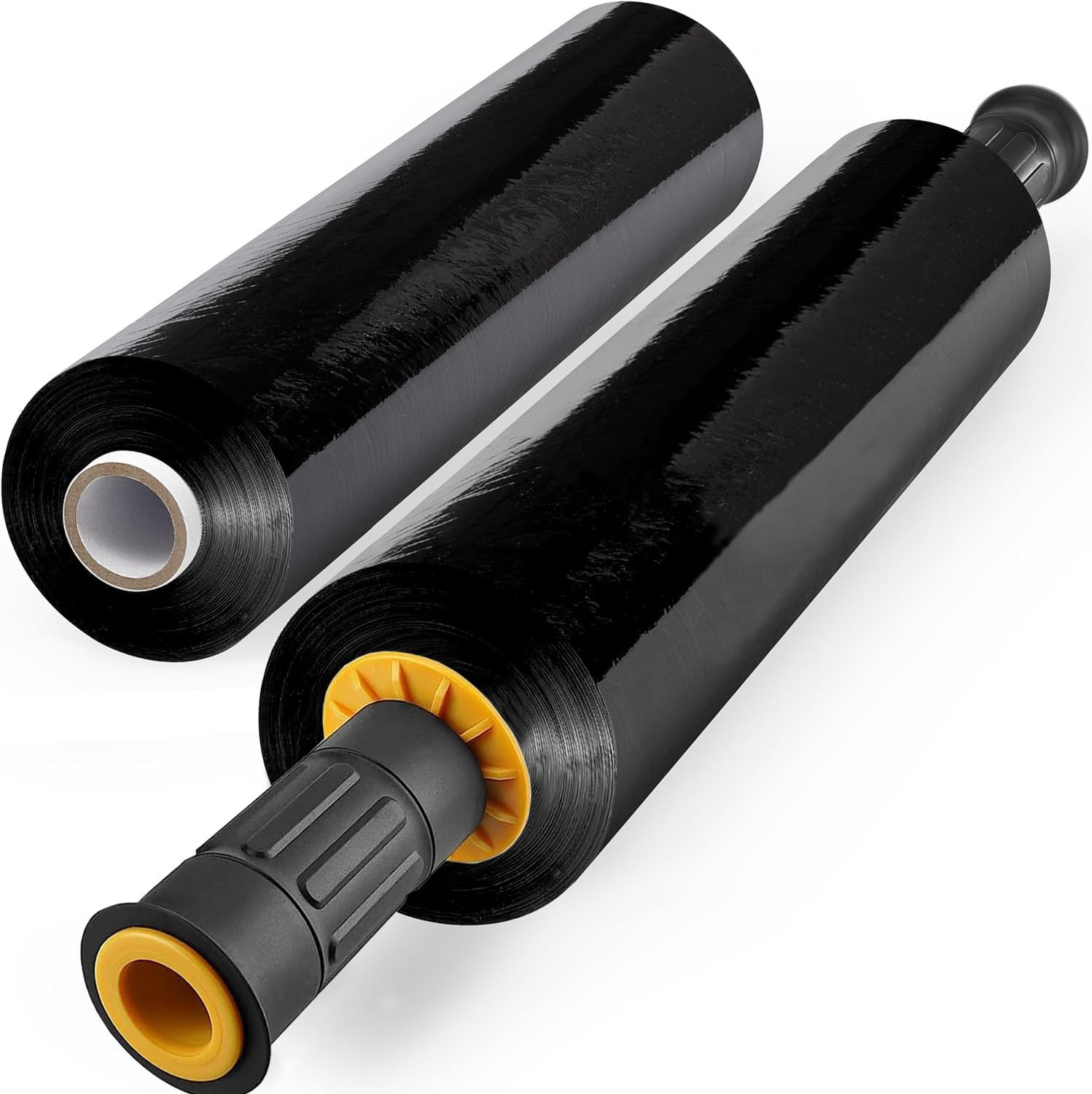 Pellicola Termoretraibile Nera 38,1cm x 300m Professionale con Manici