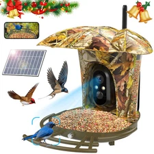 Smart Bird Feeder Camera Solar Powered Bird Watching Camera Wireless Outdoor,...