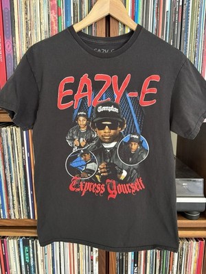 Eazy-E Black Tee Shirt Sz M Medium Easy NWA Hip Hop LP Rap 90s 80s