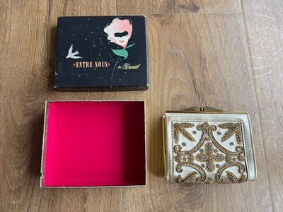 Vintage Entre Nous de Daniel de Paris Beaded Coin Purse w/Box - Some Red Marks