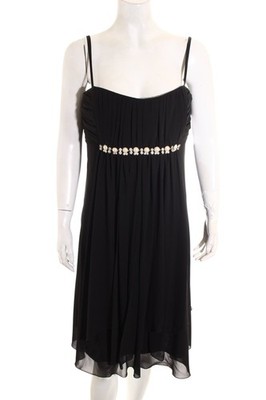 ALBA MODA Babydollkleid Damen Kleid Gr. DE 42 schwarz Elegant