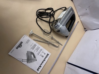 VTG Kitchen Aid Silver/Black Handmixer 7 speed KHM 720/920 used