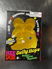 NeeDoh Yellow Jelly Hops Scented Glitter Bunny Squishy Squish N Sniff Stress