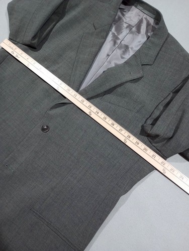 ARMANI Collezioni Blazer Wool Sport Coat Jacket Mens 40L Gray 2 Button - Picture 11 of 20