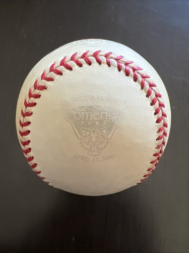 2000 Comerica Park Inaugural Game Rawlings Official Logo Baseball Detroit Tigers