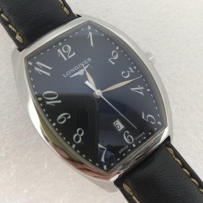 Longines Evidenza Date Watch Stainless Steel Case 18mm Band Mens