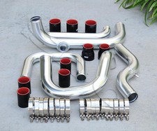 Polished Intercooler Piping Rs Bov Flange Black Coupler Kit For 94-01 Integra