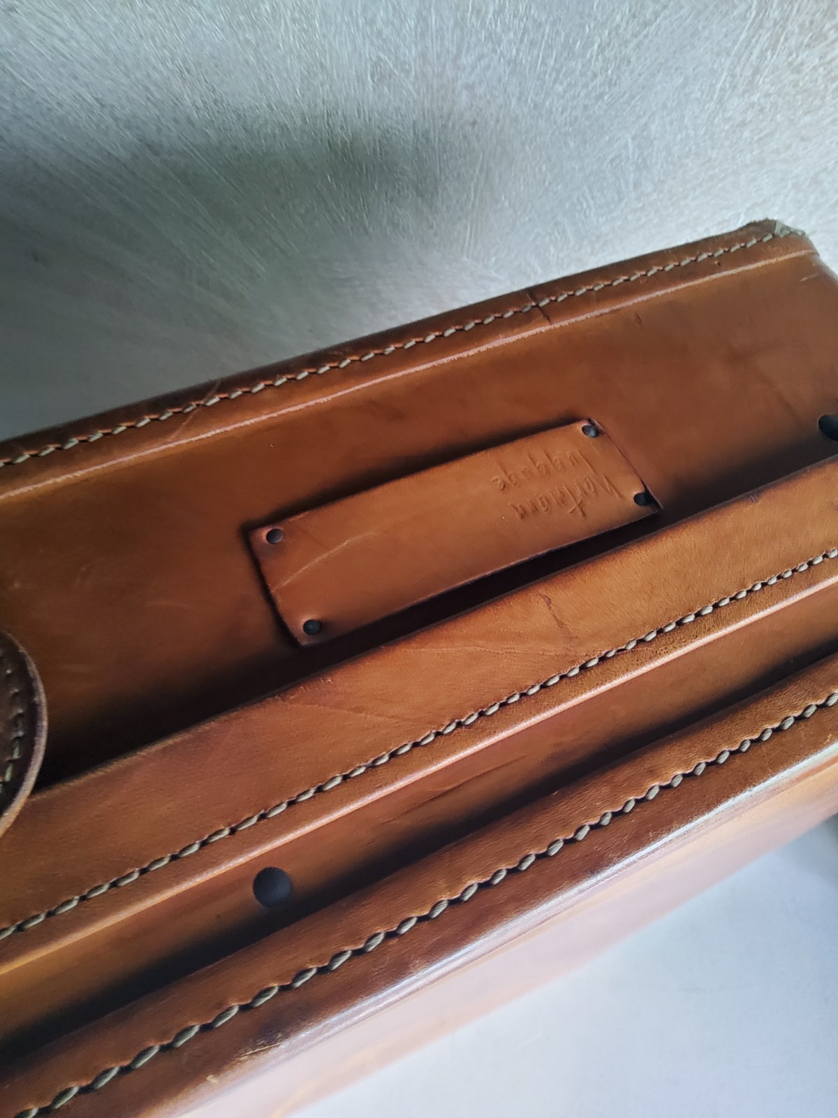 vtg hartmann leather briefcase .no code. - image 11