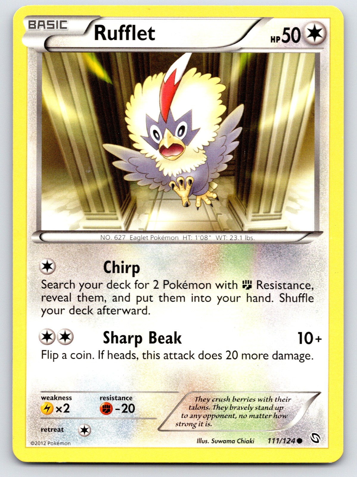 Rufflet - Dragons Exalted 111/124 - MP Condition