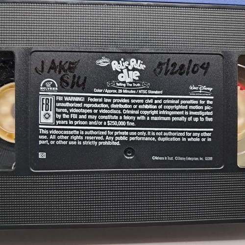 Rolie Polie Olie: Telling the Truth (VHS, 2002) Playhouse Disney Cartoon - Foto 6 di 16