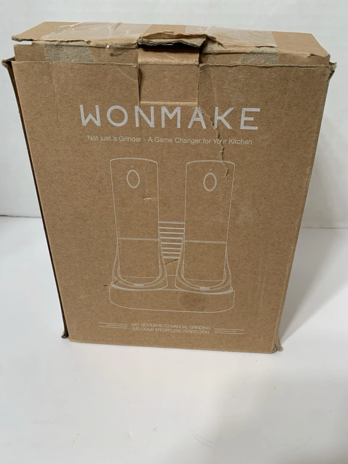 Wonmake Electric Salt and Pepper Grinder Set Rechargeable
