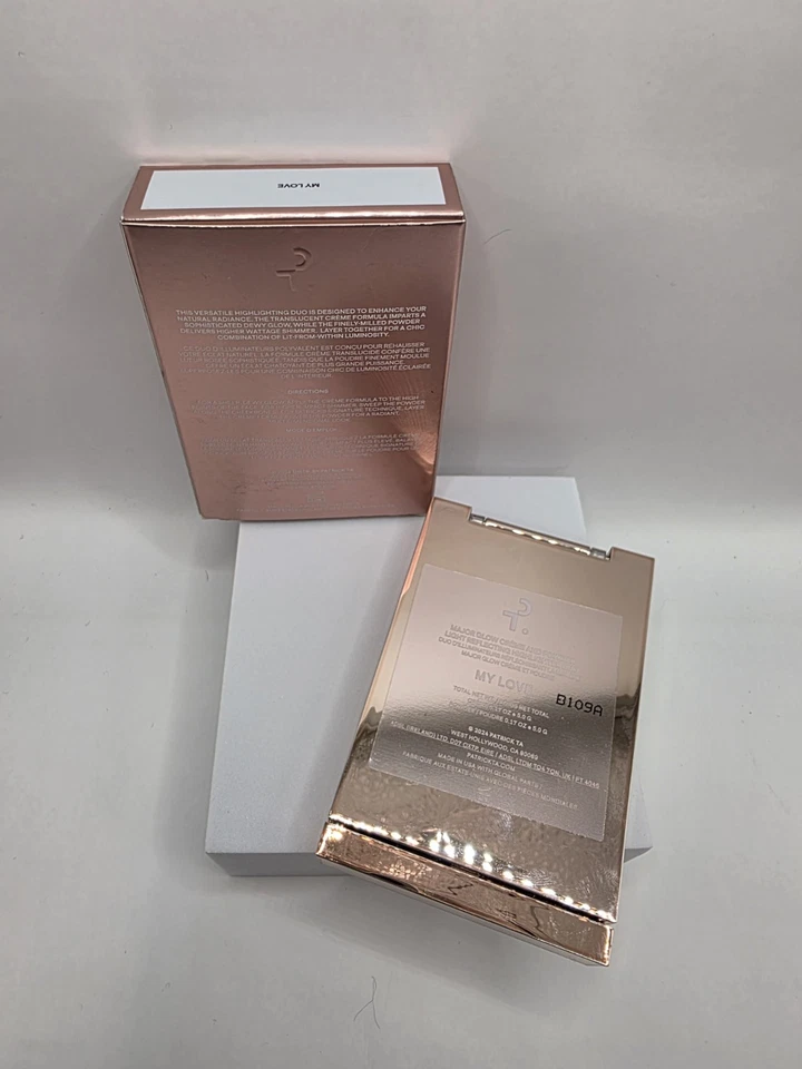 Patrick Ta Major Glow Crème Powder Highlighter Duo My Love BNIB Full Size - Image 2 of 2
