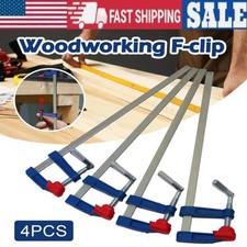 Woodworking F Style Pipe Clamps Durable Steel Quick Slide Metal Pipe Clamp Tools