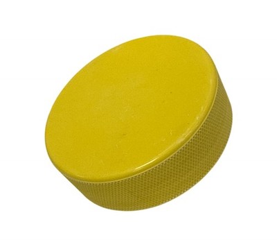 Eishockey Puck Gelb